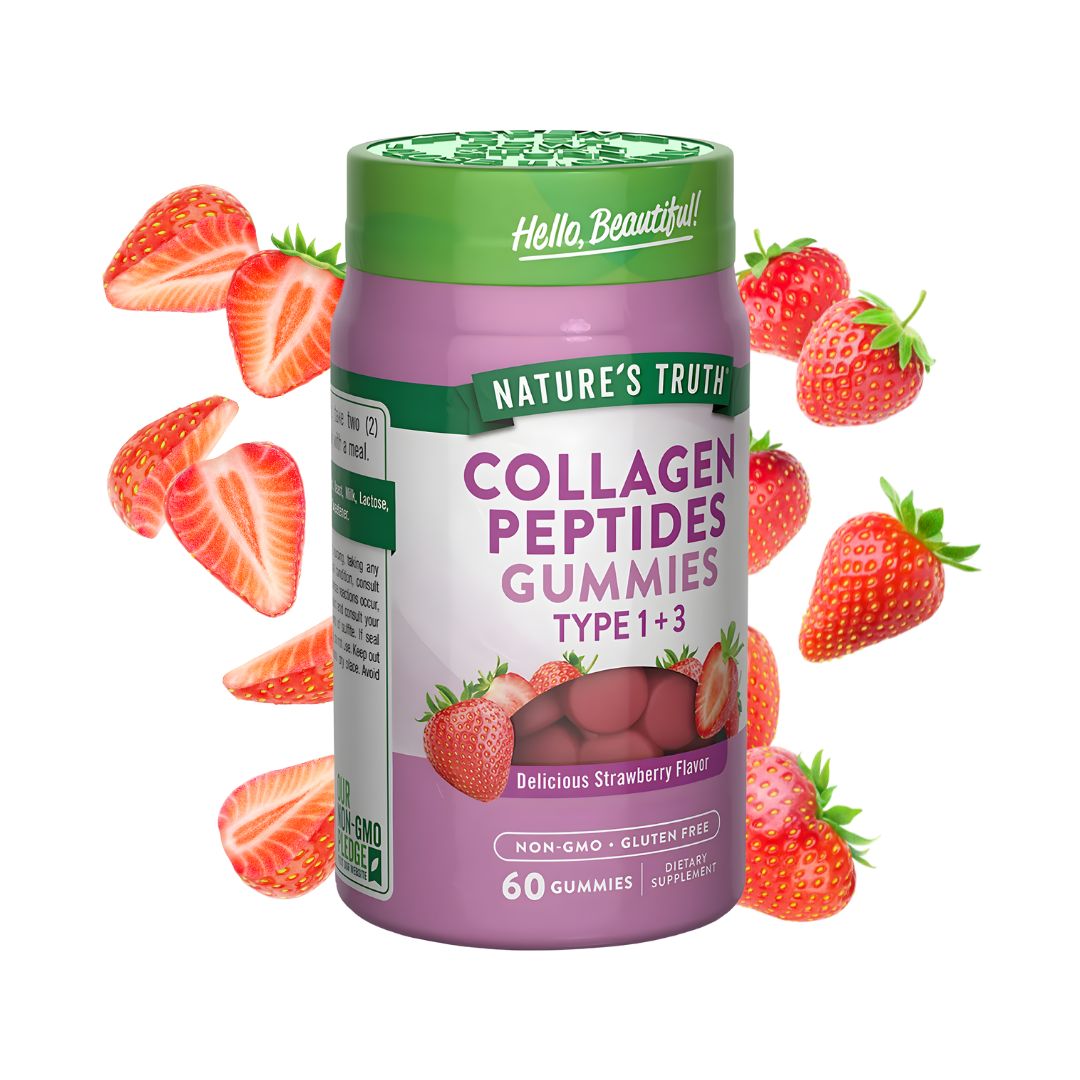 GOMITAS PÉPTIDOS COLAGENO NATURE'S TRUTH TIPO 1 Y 3 / 120MG - 60 GOMITAS - 1