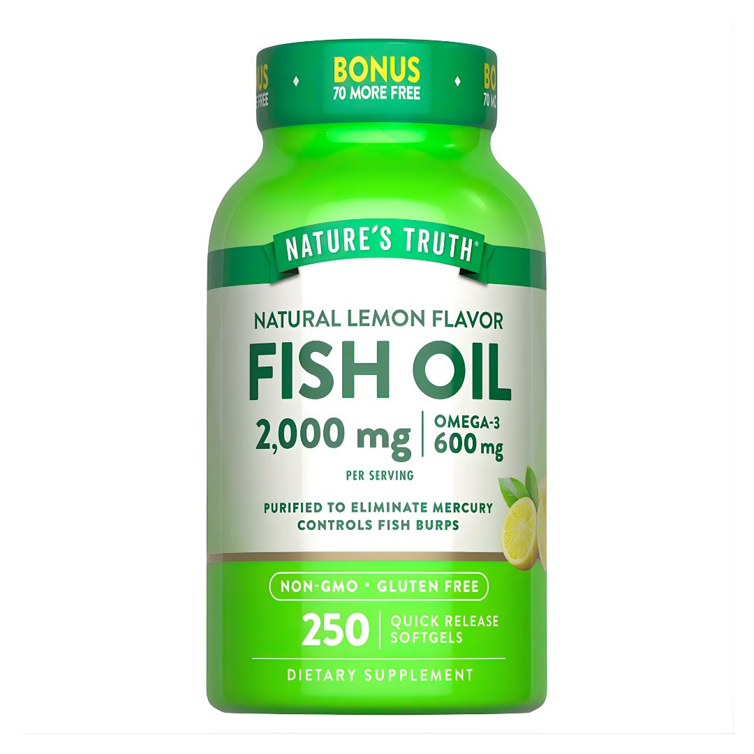PACK X 02 - FISH OIL 2000MG / OMEGA 3 NATURE'S TRUTH - 250 CÁPSULAS - 2