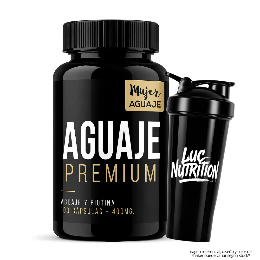 AGUAJE PREMIUM MUJER AGUAJE - 100 CAPSULAS + SHAKER - 1