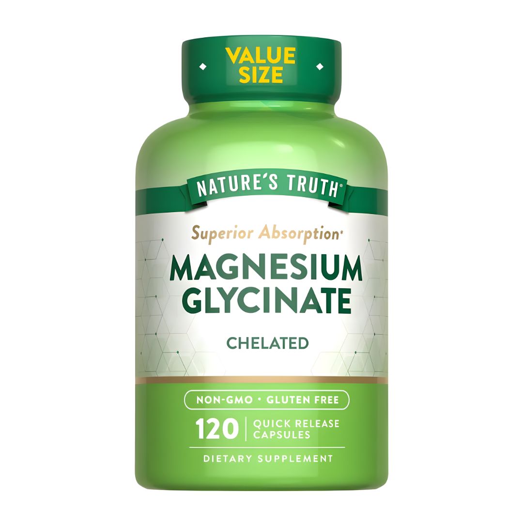 GLICINATO DE MAGNESIO 200 MG NATURE'S TRUTH - 120 CAPSULAS - 1