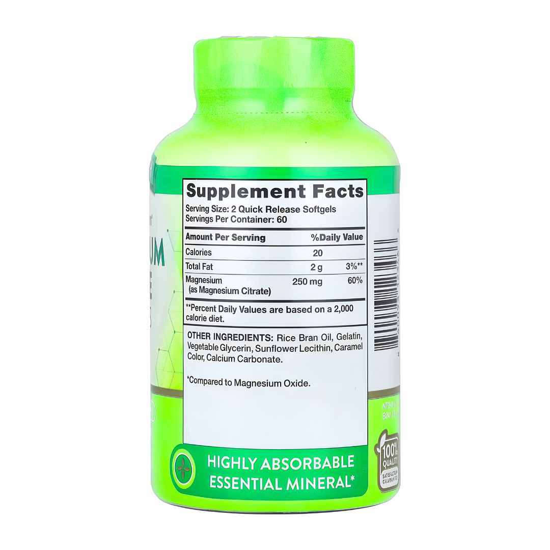 PACK X 02 - CITRATO DE MAGNESIO NATURE'S TRUTH 250 MG - 120 CAPSULAS - 3