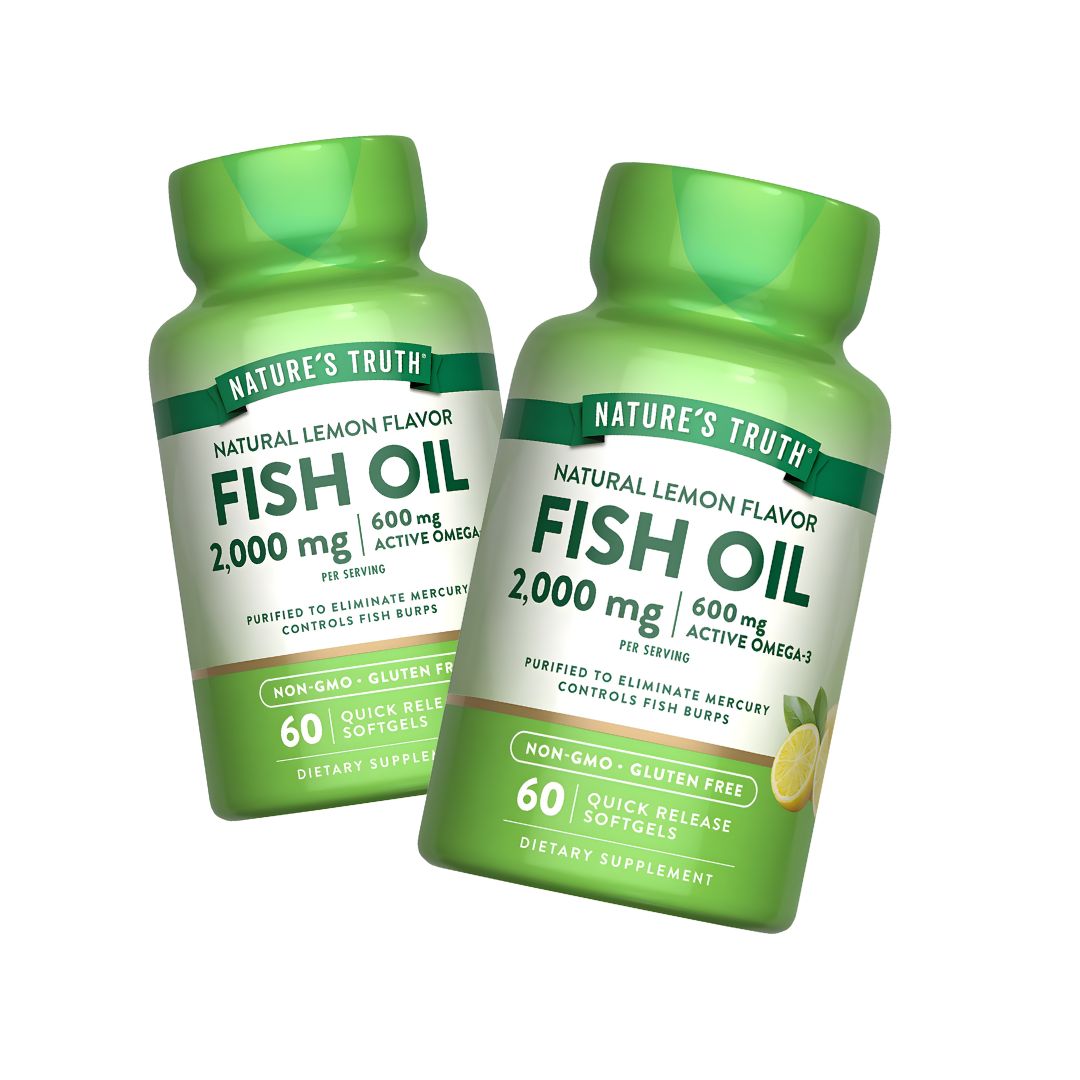 PACK X 02 - FISH OIL 2000 MG OMEGA 3 NATURE'S TRUTH - 60 CÁPSULAS - 1