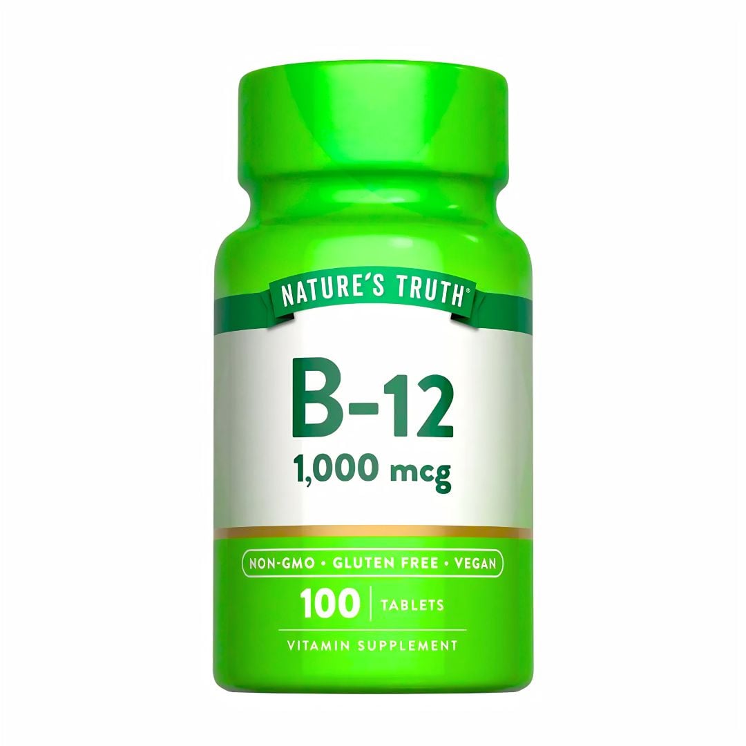 VITAMINA B12 NATURE'S TRUTH 1000 MCG - 100 TABLETAS + SHAKER - 2