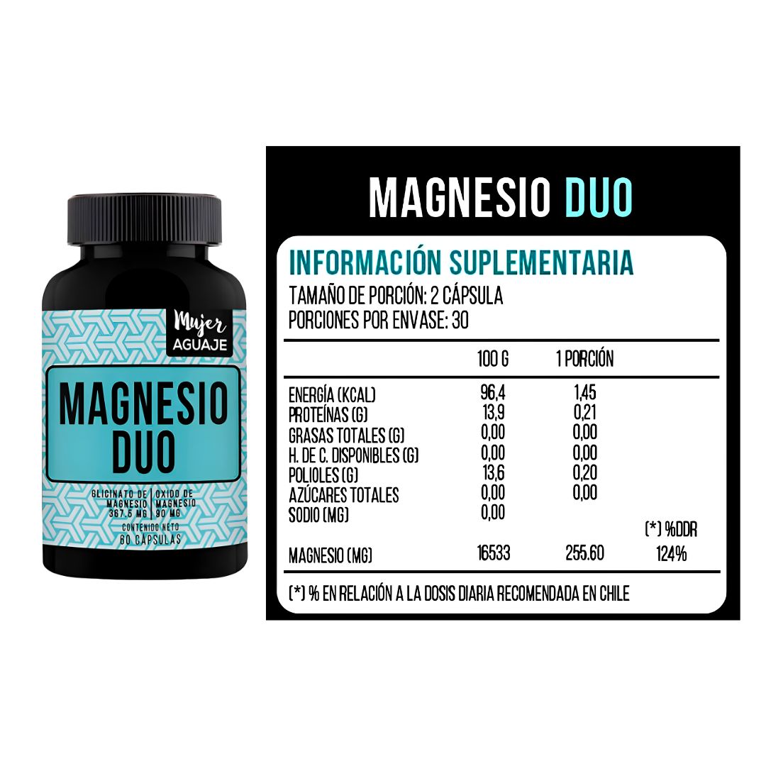 MAGNESIO DUO - MUJER AGUAJE 60 CÁPSULAS - 2