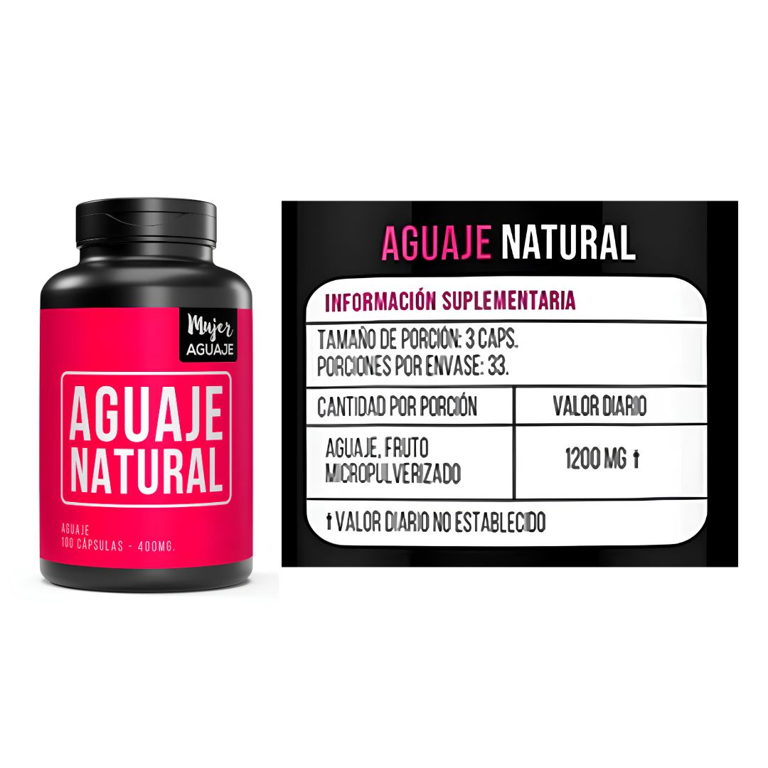 AGUAJE NATURAL - MUJER AGUAJE 100 CÁPSULAS - 2