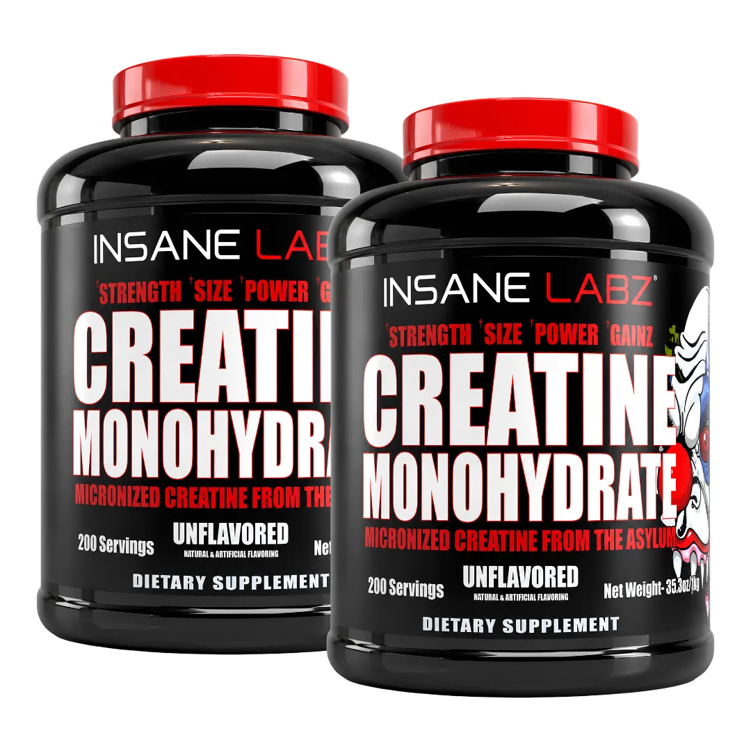 PACK X 02 - CREATINA INSANE LABZ 1 KG - CREATINA MONOHIDRATADA Y MICRONIZADA - 1