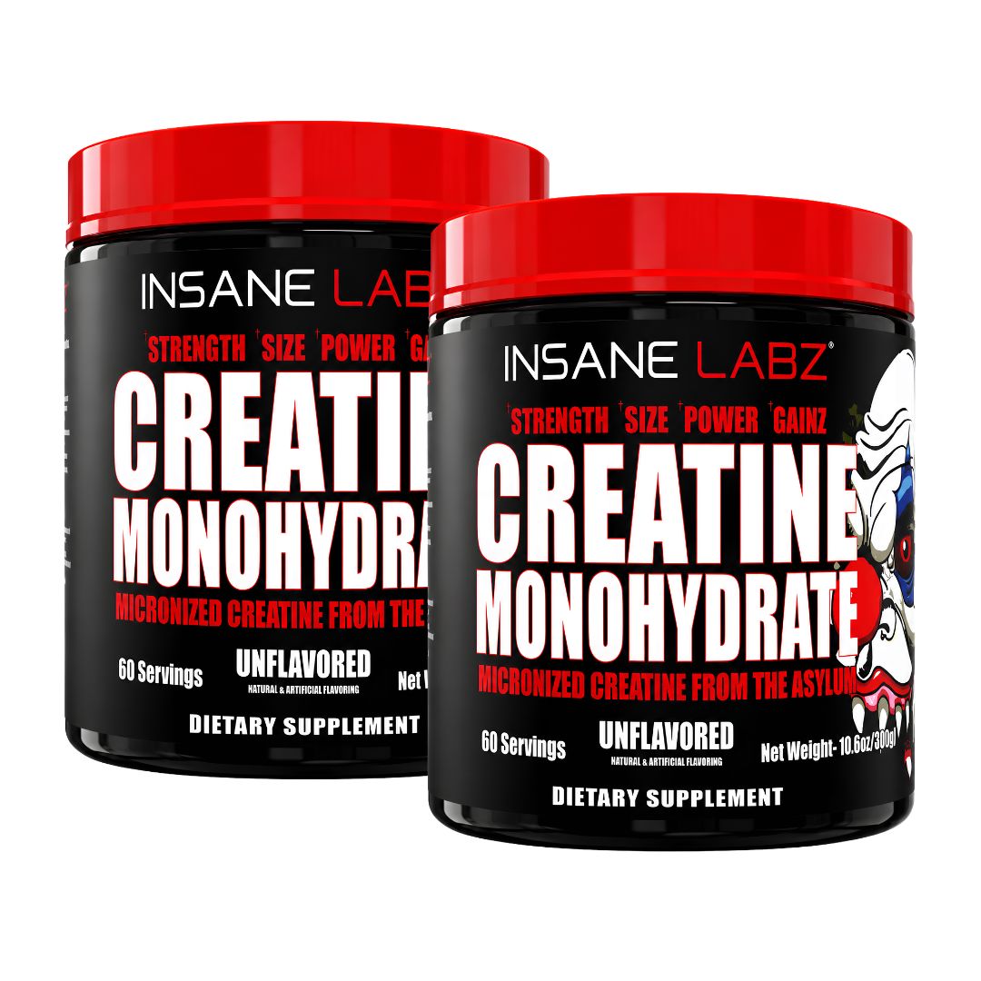 PACK 02 - CREATINA INSANE LABZ 300 G - CREATINA MONOHIDRATADA Y MICRONIZADA 60 SERV - 1