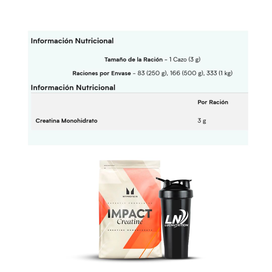 SERIOUS MASS 12 LB GANADOR DE MASA - VAINILLA + CREATINA MYPROTEIN 250 G + SHAKER - 3