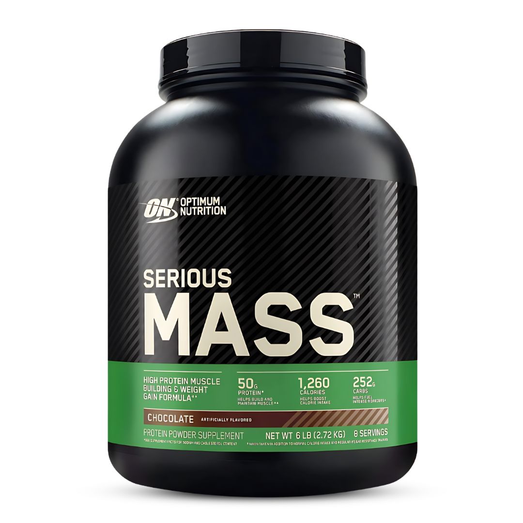 SERIOUS MASS 6 LB GANADOR DE MASA - CHOCOLATE + STRAPS - 2