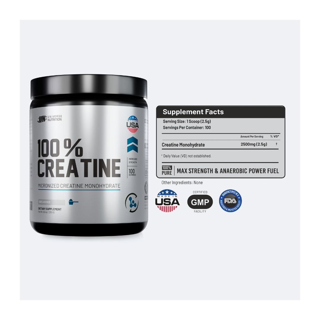 SERIOUS MASS 12 LB GANADOR DE MASA - VAINILLA + CREATINA UNIVERSE NUTRITION 250 G + SHAKER - 3