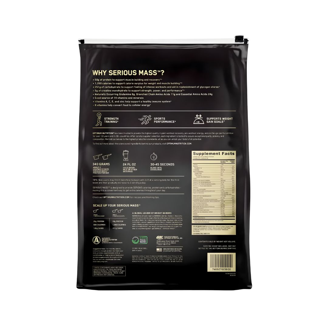 SERIOUS MASS 12 LB / GANADOR DE MASA ON 12 LB - CHOCOLATE + STRAPS - 3