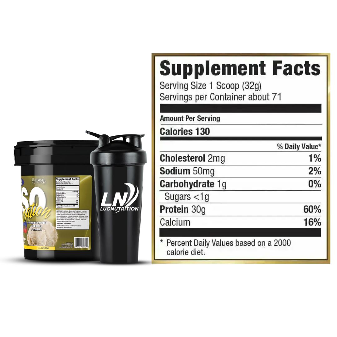 ISO SENSATION 93 5 LB - VAINILLA BEAN + CREATINA ULTIMATE NUTRITION 1 KG + SHAKER + SCOOP - 4