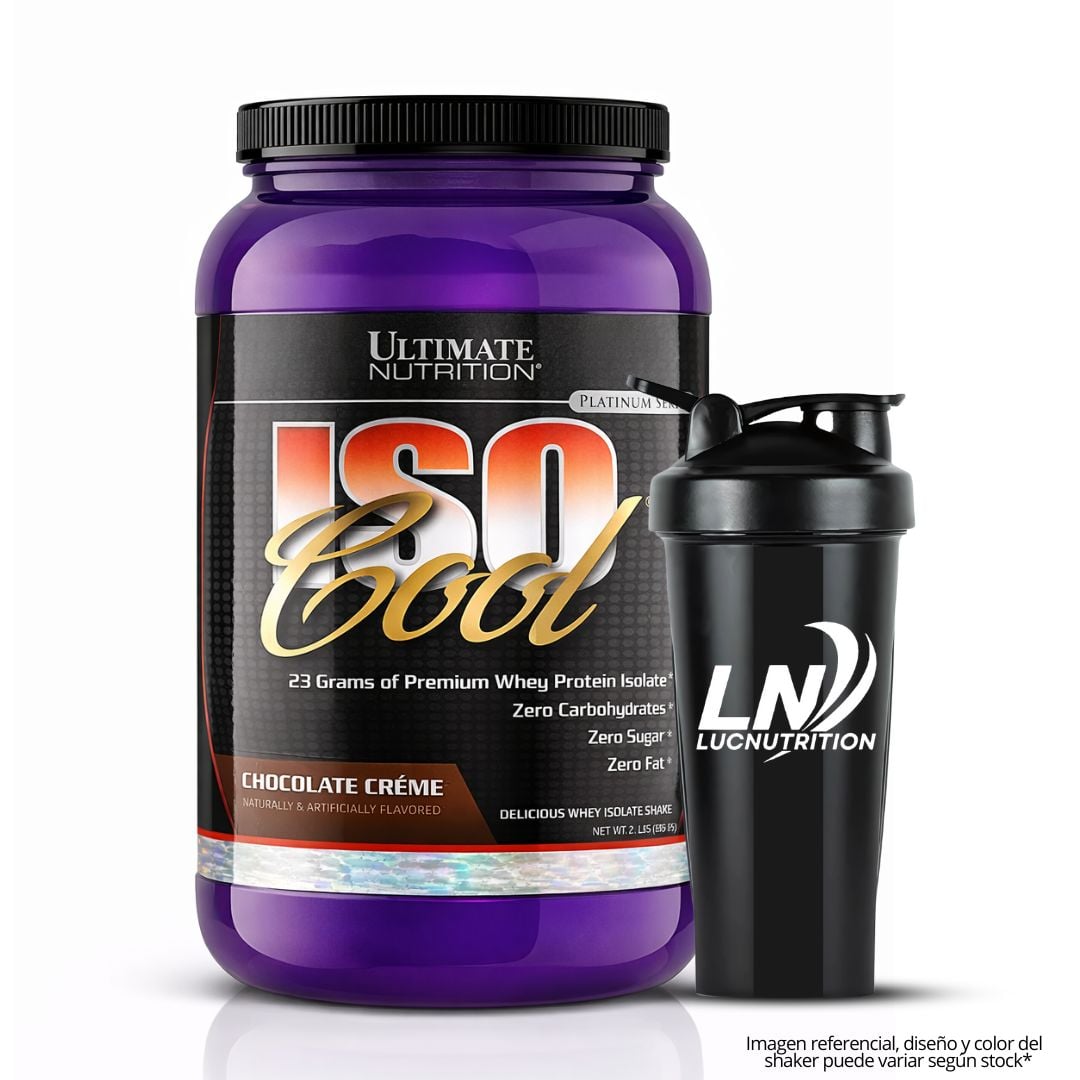 ISO COOL 2 LB PROTEINA ISOLATADA - CHOCOLATE + SHAKER - 1