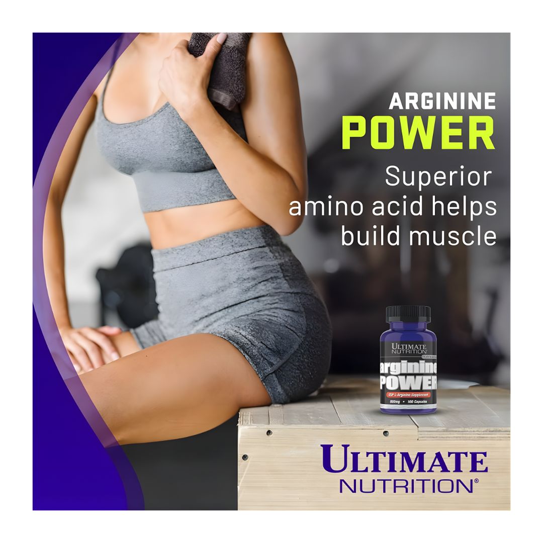 ARGININA ULTIMATE NUTRITION - ARGININE POWER 800 MG 100 CAPSULAS - 3