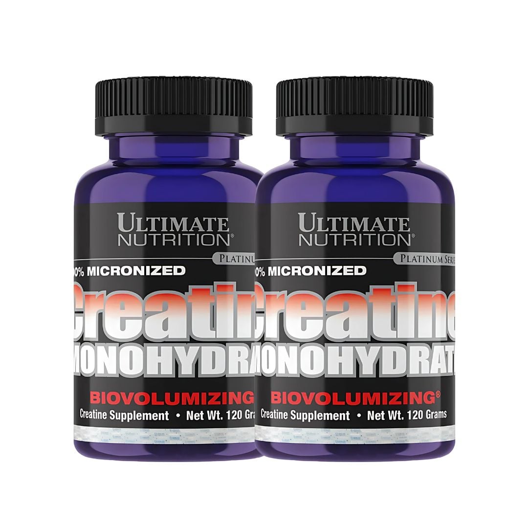 PACK X 02 - CREATINA ULTIMATE NUTRITION 120 G - CREATINA MONOHIDRATADA Y MICRONIZADA - 1