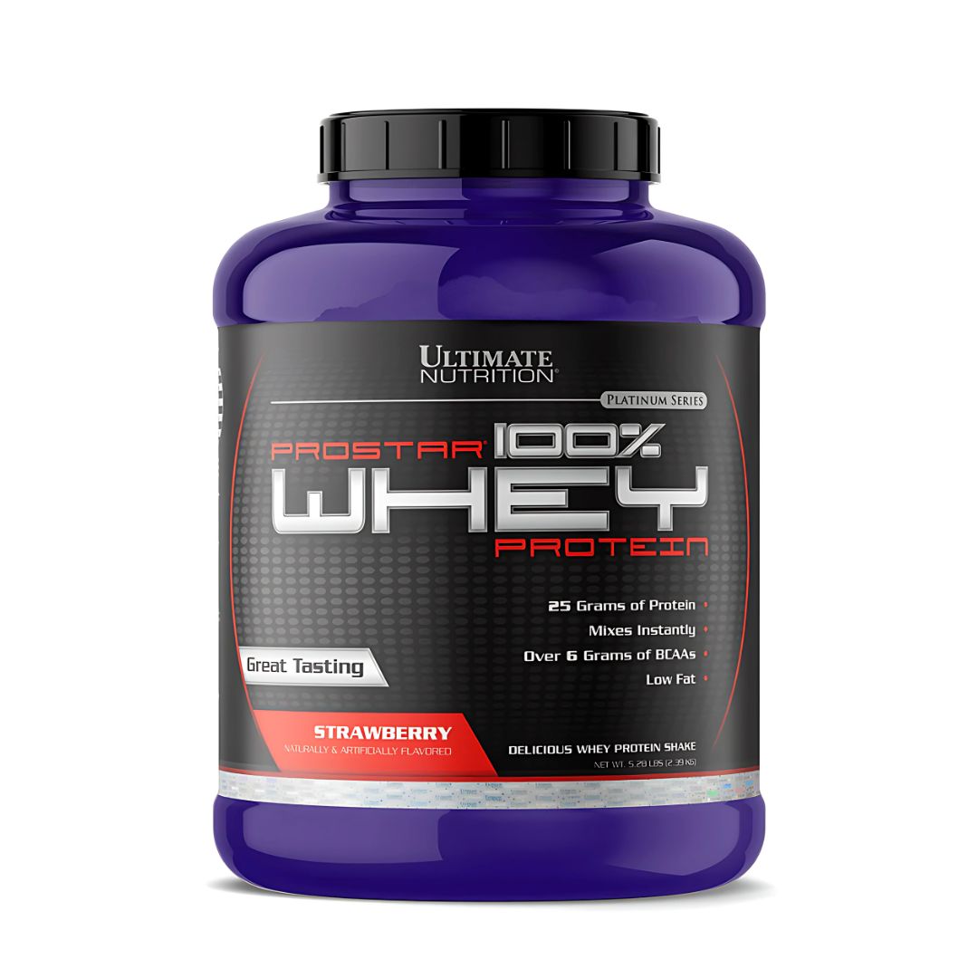 PROSTAR 100 % WHEY 5 LB STRAWBERRY + SHAKER + PORTAPROTEINA - 2