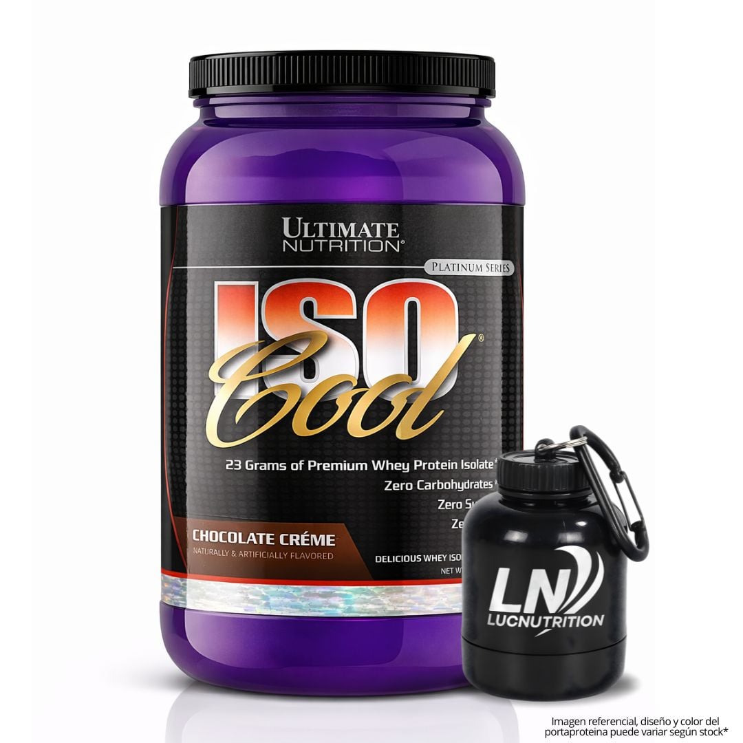 ISO COOL 2 LB PROTEINA ISOLATADA - CHOCOLATE + PORTAPROTEINA - 1