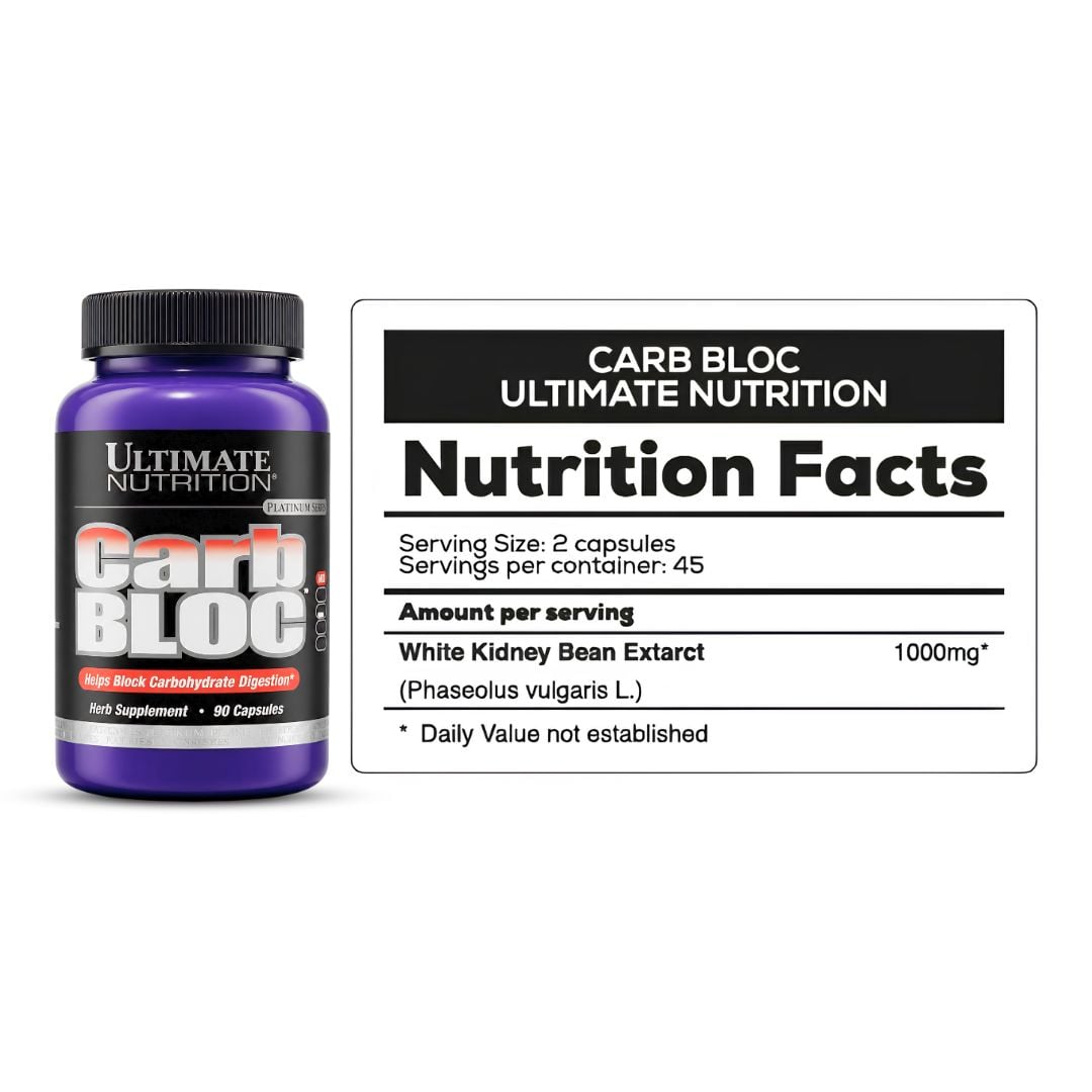 CARB BLOC ULTIMATE NUTRITION - BLOQUEADOR DE CARBOHIDRATOS ULTIMATE NUTRITION - 90 CÁPSULAS - 2