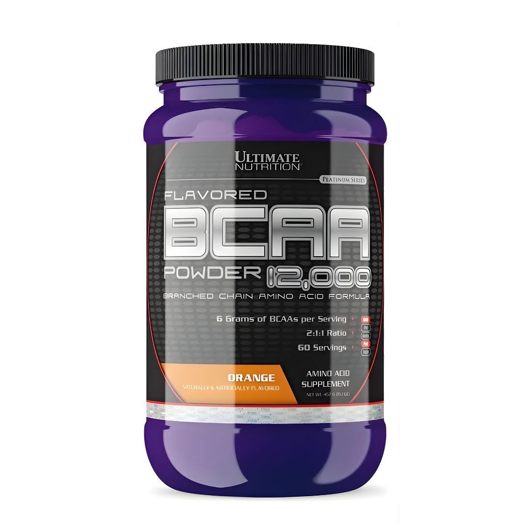 BCAA 12000 AMINOÁCIDOS ULTIMATE NUTRITION / 60 SERVICIOS - ORANGE + SHAKER - 2