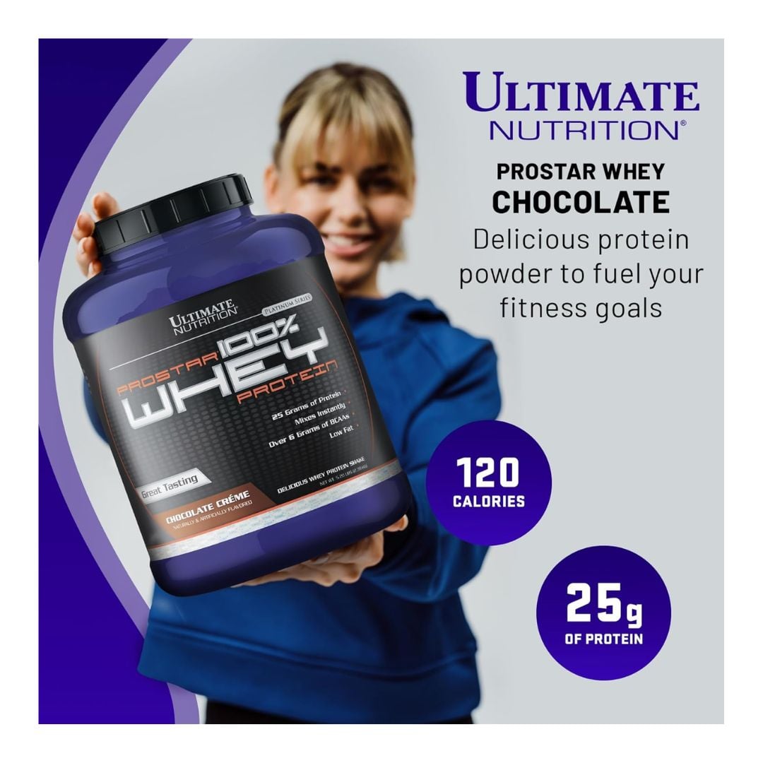 PROSTAR 100 % WHEY 5 LB - CHOCOLATE + CREATINA DRAGON PHARMA 300 G + SHAKER - 3