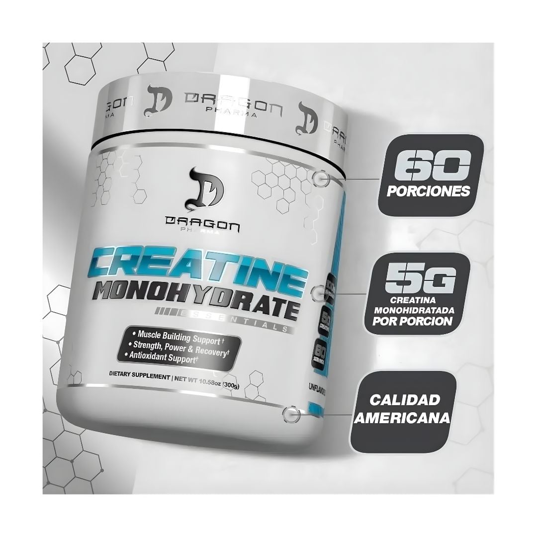 PROSTAR 100 % WHEY 5 LB - CHOCOLATE + CREATINA DRAGON PHARMA 300 G + SHAKER - 4