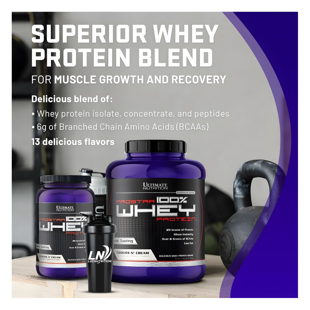 PROSTAR 100% WHEY 2 LB PROTEINA WHEY ULTIMATE NUTRITION - CHOCOLATE CREMA + SHAKER - 5