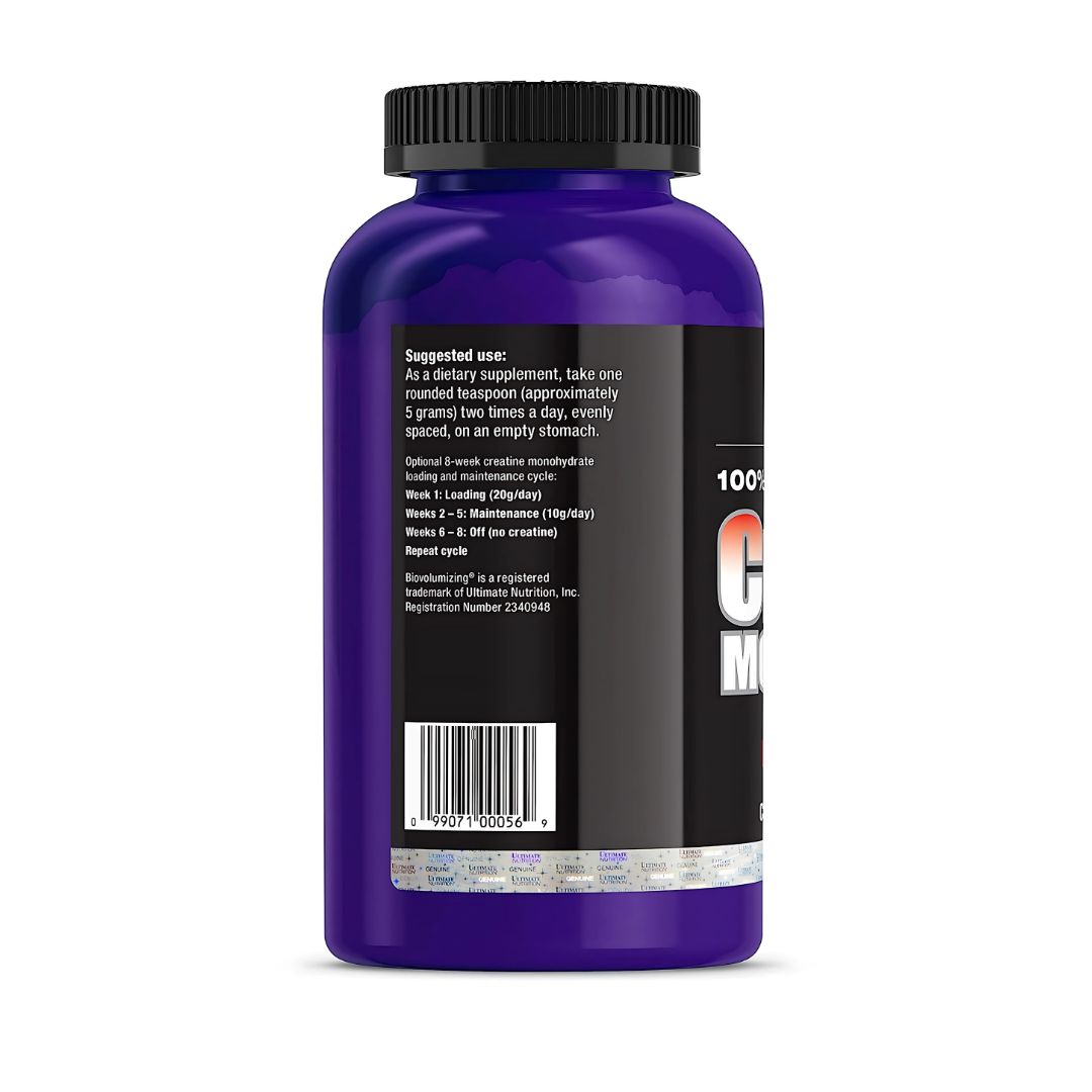 CREATINA ULTIMATE NUTRITION 300 G - CREATINA MONOHIDRATADA Y MICRONIZADA + SCOOP + PORTAPROTEINA - 3