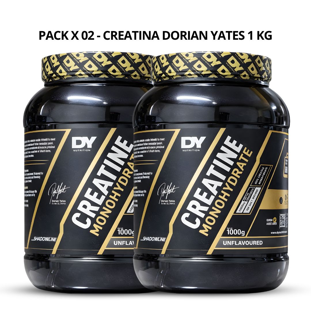 PACK X 02 - CREATINA DORIAN YATES 1 KG - CREATINA MONOHIDRATADA DY - 1