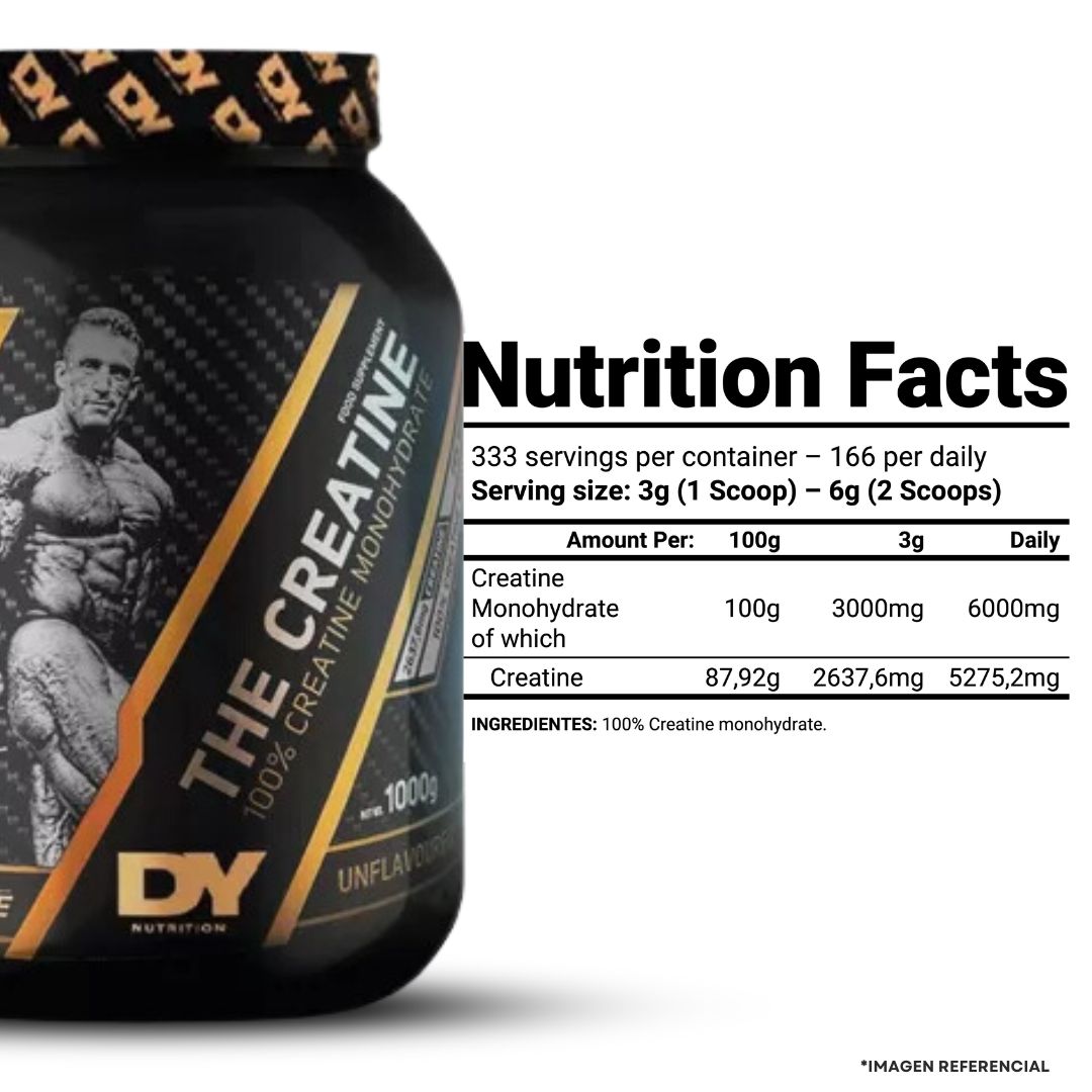 CREATINA DORIAN YATES 1 KG + SHAKER + PORTAPROTEINA - 2