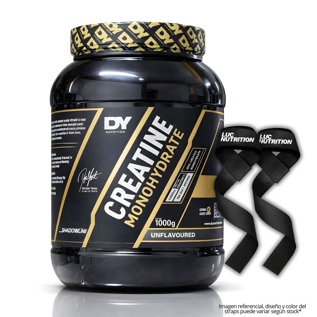 CREATINA DORIAN YATES 1 KG - CREATINA MONOHIDRATADA DY + STRAPS - 1