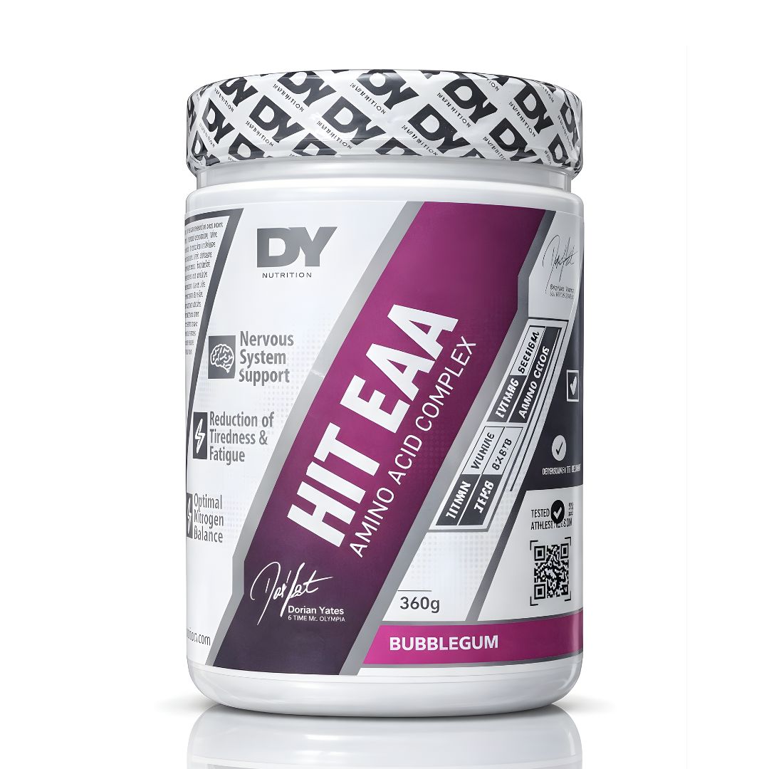 HIT EAA - AMINOÁCIDO COMPLEX DORIAN YATES 54 SERVICIOS - BUBBLEGUM + SHAKER - 2