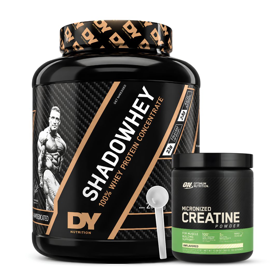 PROTEINA SHADOWHEY 2 KG - CHOCOLATE + CREATINA OPTIMUM NUTRITION 300 G + SCOOP - 1