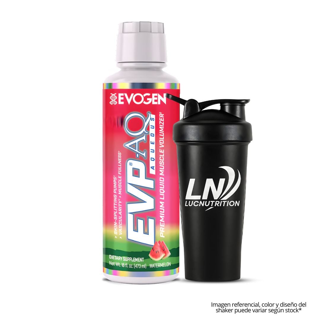 EVP-AQ EVOGEN GLICEROL LIQUIDO 473ML - WATERMELON + SHAKER - 1