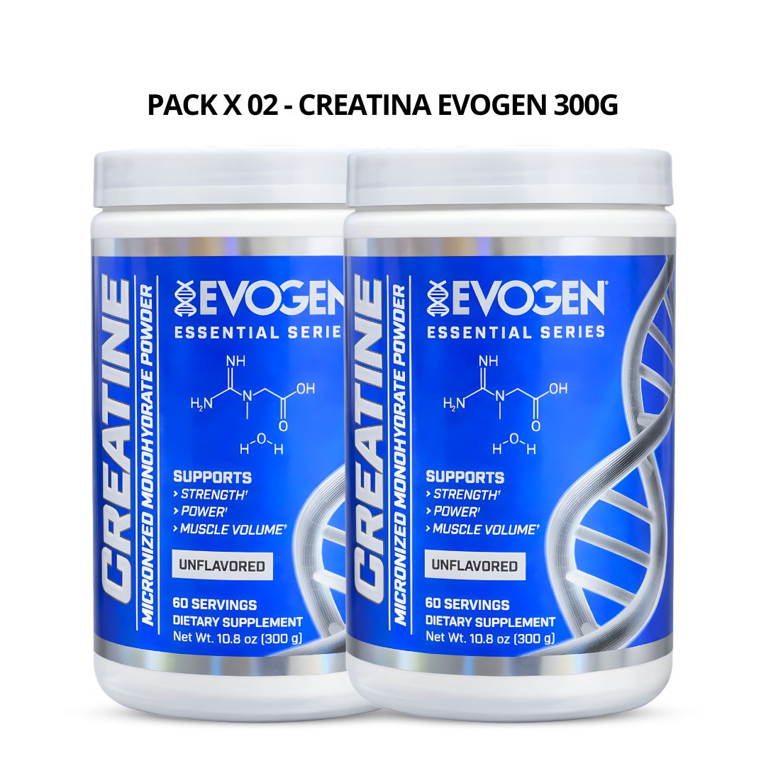 PACK X 02 - CREATINA EVOGEN 300 G - CREATINA MICRONIZADA Y MONOHIDRATADA - 1