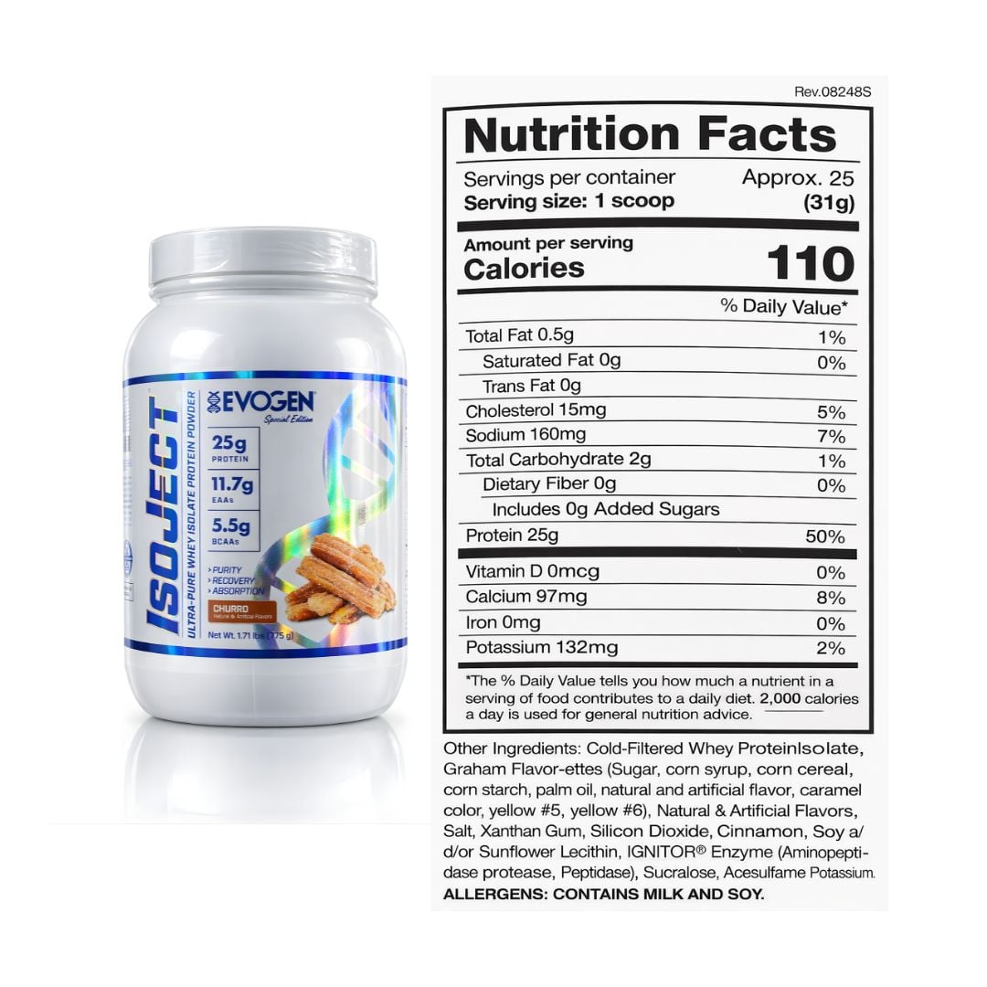 ISOJECT 25 SERV PROTEINA ISOLATADA EVOGEN - CHURRO - 2