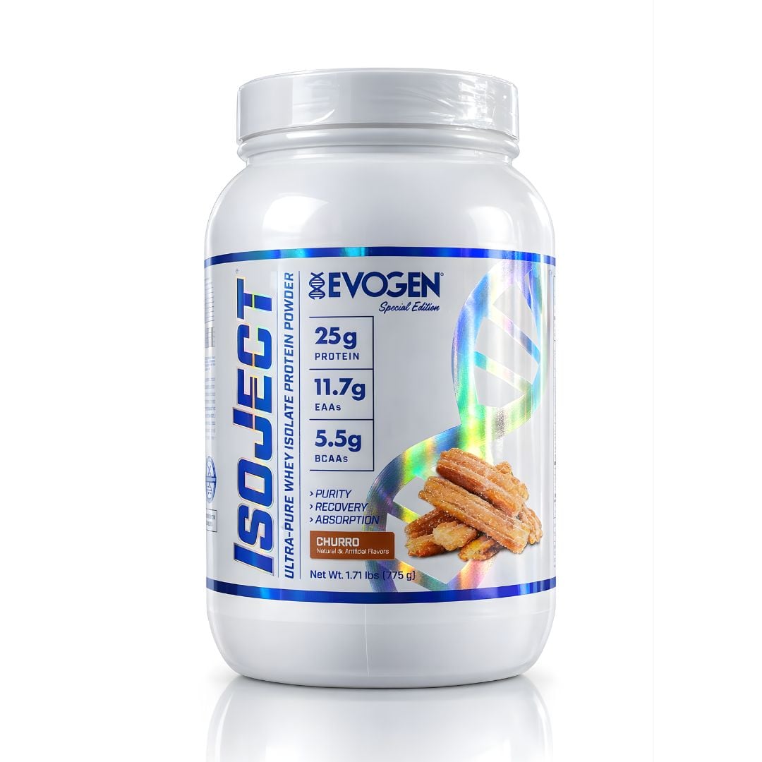 ISOJECT 25 SERV PROTEINA ISOLATADA EVOGEN - CHURRO + SHAKER + EMBUDO EVOGEN - 2