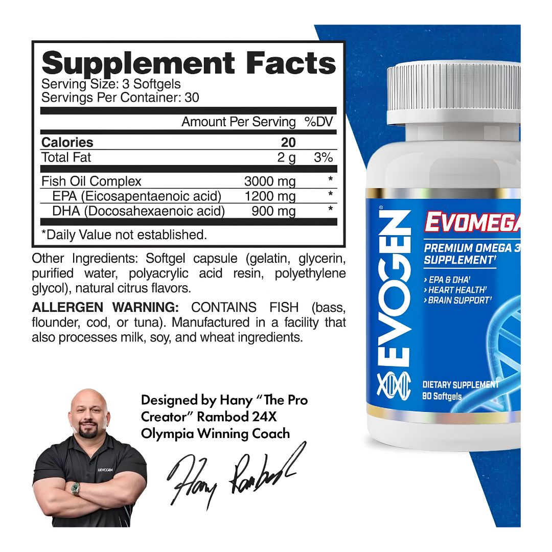 OMEGA 3 EVOGEN 3000 MG - 90 CÁPSULAS - 2