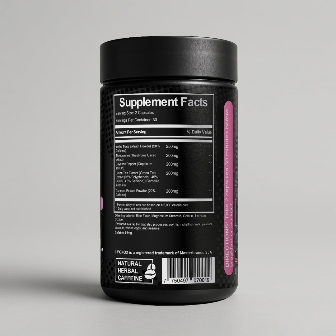 QUEMADOR BURN+ FAT BURNER LIPONOX - 60 CAPSULAS - 2