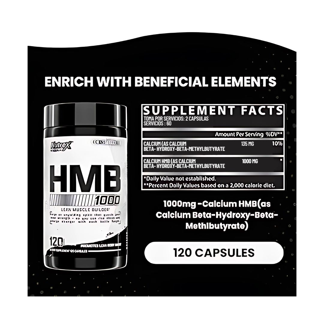 HMB 1000 120CÁPSULAS HMB NUTREX - TIENDA FÍSICA - 2
