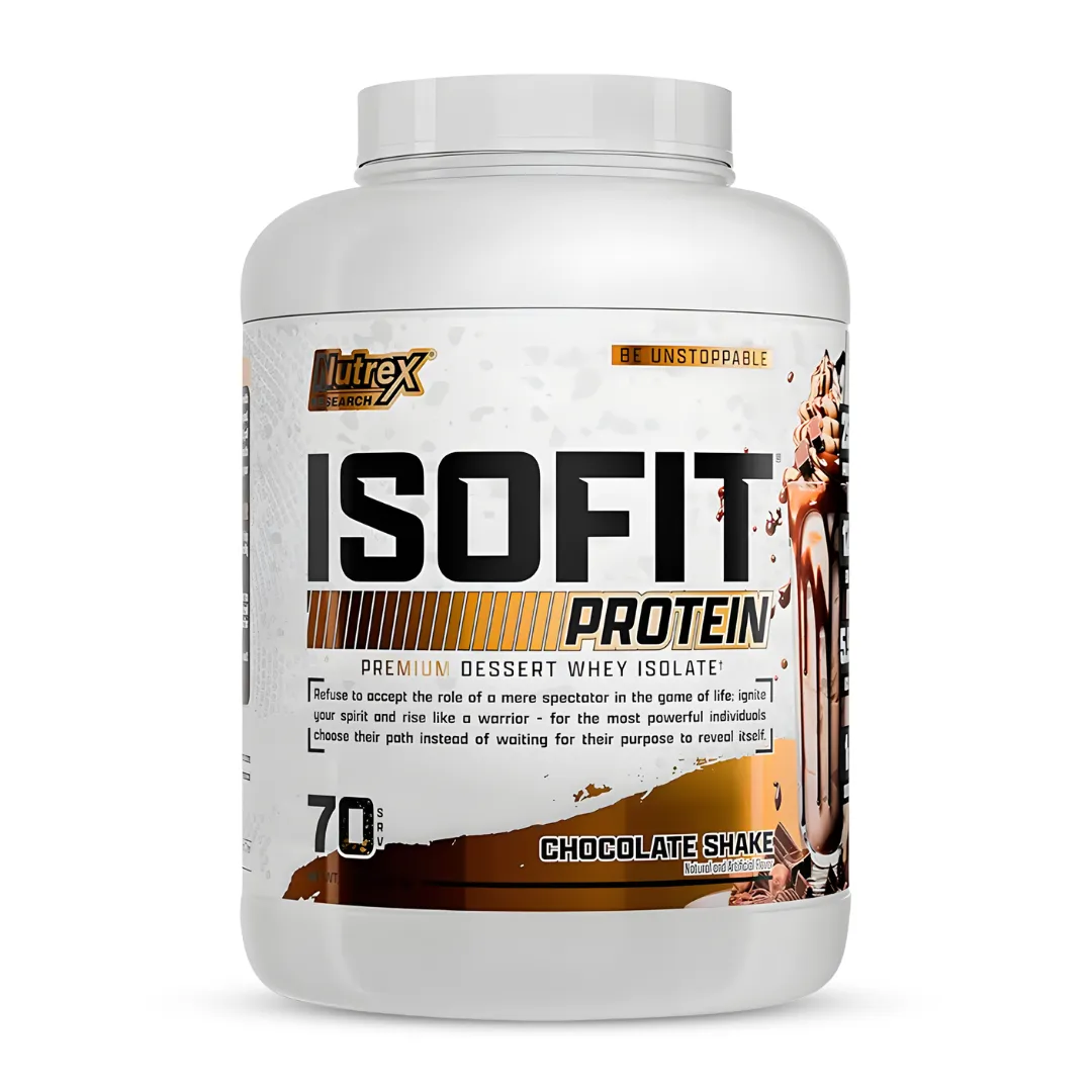 PROTEINA ISOLATADA ISOFIT NUTREX RESEARCH 5 LB - CHOCOLATE SHAKE - 1
