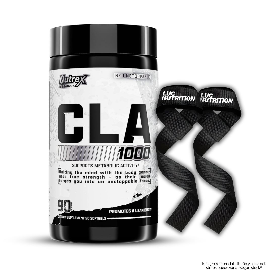 CLA 1000 MG NUTREX RESEARCH - 90 CAPSULAS + STRAPS - 1