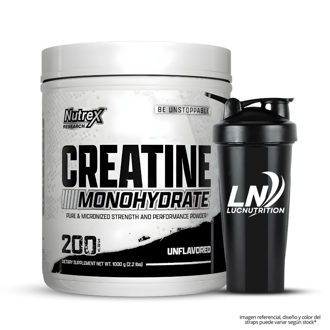CREATINA NUTREX RESEARCH 1 KG - CREATINA MONOHIDRATADA + SHAKER - 1