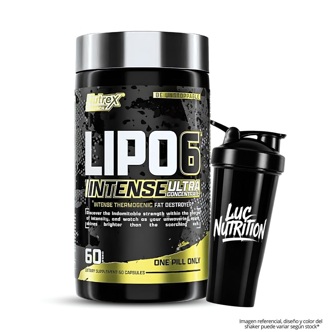 LIPO 6 BLACK INTENSE - 60 CÁPSULAS + SHAKER - 1
