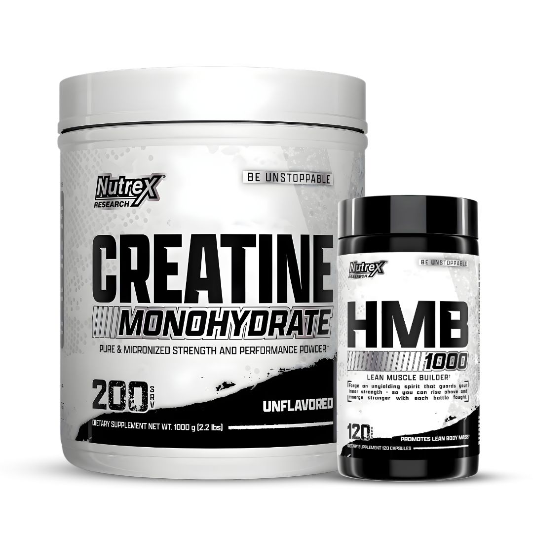 CREATINA NUTREX RESEARCH 1 KG - MONOHIDRATADA + HMB 1000 120CÁPSULAS HMB NUTREX - 1