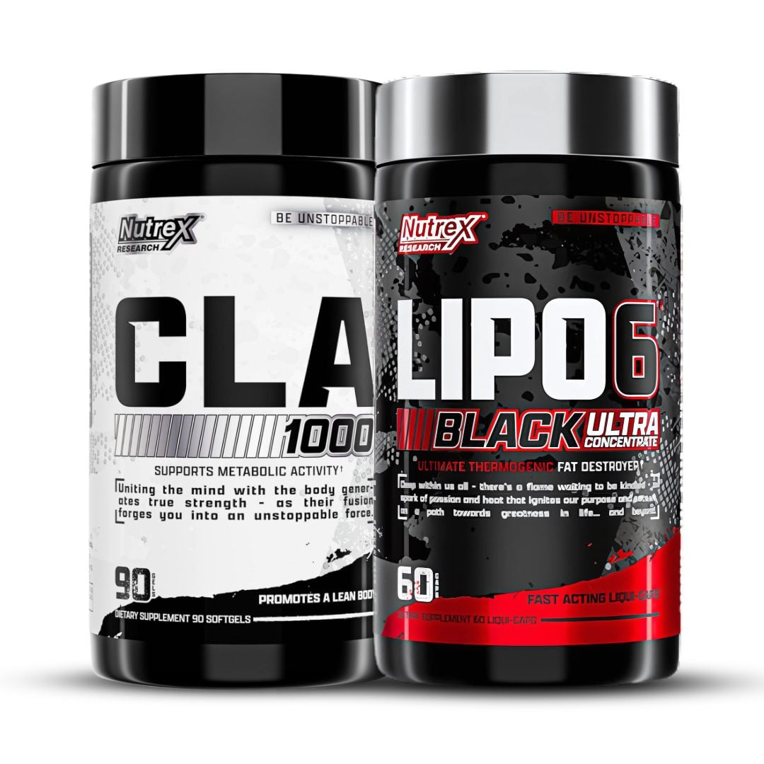 LIPO 6 BLACK ULTRA CONCENTRADO - 60 CAP + CLA 1000 NUTREX RESEARCH - 90 CAP - 1