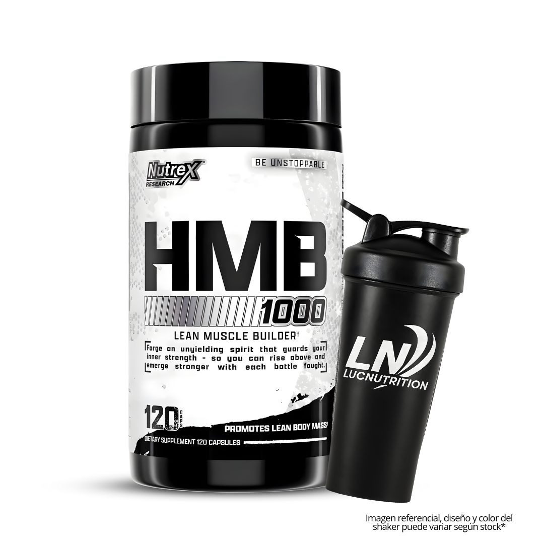 HMB 1000 / 120 CÁPSULAS HMB NUTREX + SHAKER - 1
