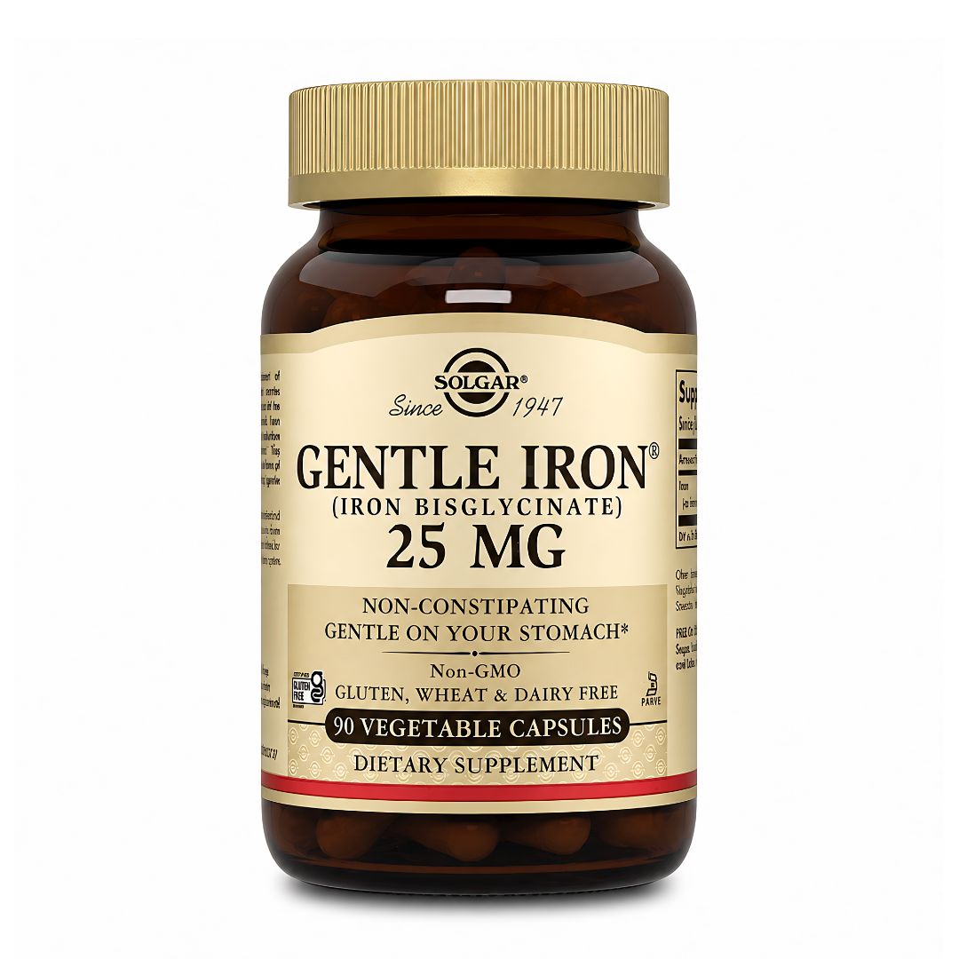 GENTLE IRON SOLGAR - HIERRO GENTLE 25 MG (HIERRO BISGLICINATO) 90 CAPSULAS - 1
