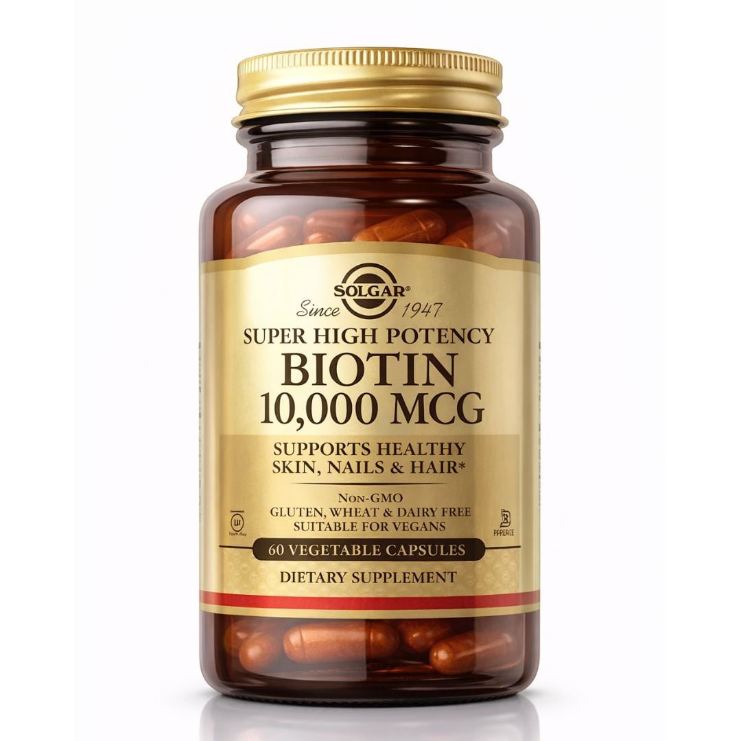 BIOTINA SOLGAR - BIOTIN 10000 MCG - 60 CÁPSULAS - 1