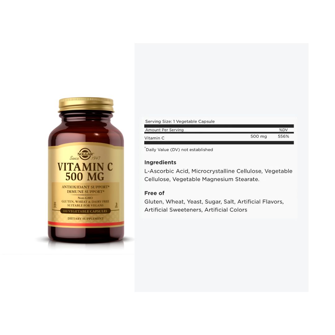 PACK X 02 - VITAMIN C 500 MG - 100 CAP. ANTIOXIDANTE SOLGAR - 3