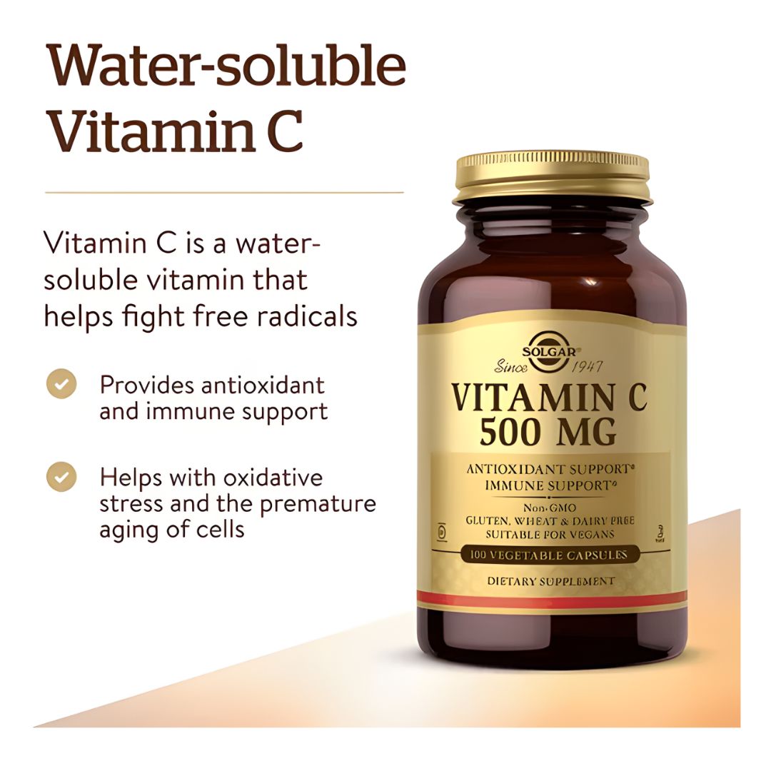 PACK X 02 - VITAMIN C 500 MG - 100 CAP. ANTIOXIDANTE SOLGAR - 4